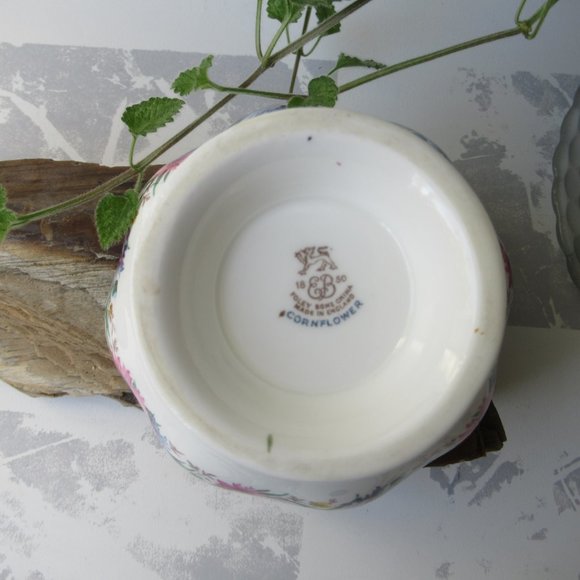 Porcelain Sugar Bowl "Cornflower" by EB Foley, England 1948-1963 - Picture 9 of 10